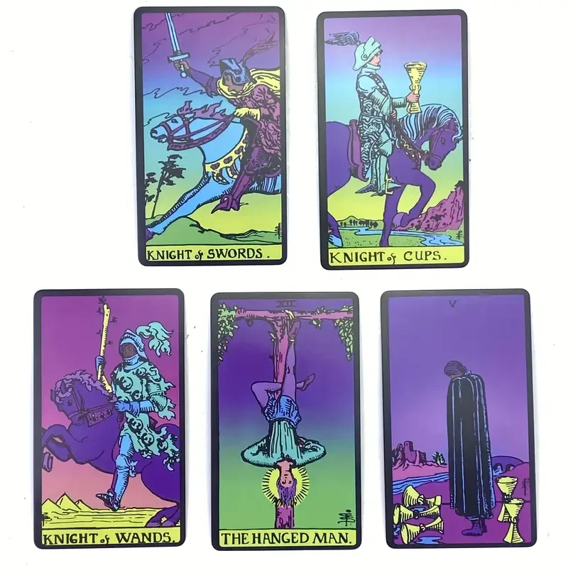 Карты Таро Райдера-Вейта неоновые 78 карт - фото 3 Карты Таро Райдера-Вейта неоновые 78 карт - фото 3