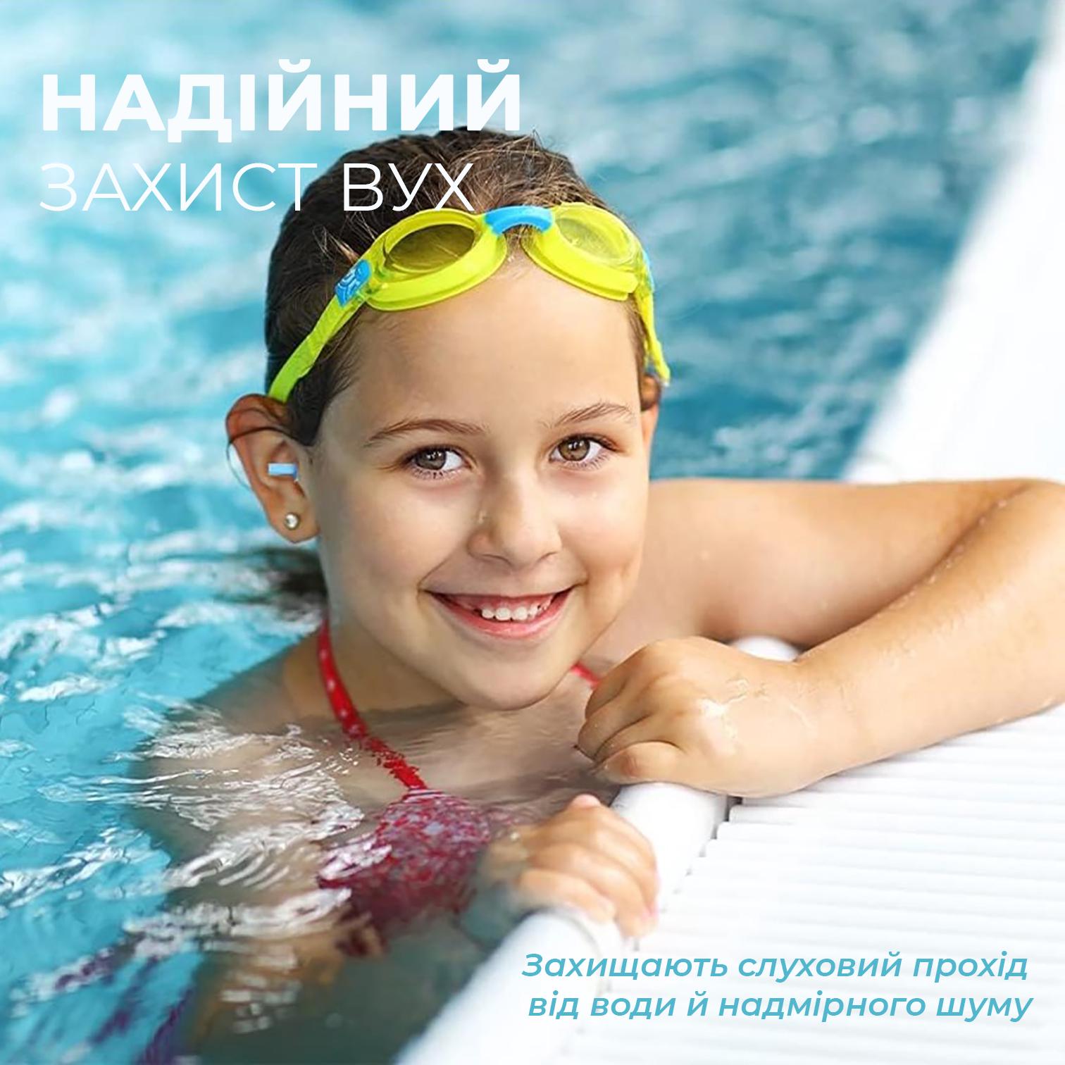 Беруши для сна плавания Univerza Елка силиконовые шумоподавляющие анатомические в футляре Голубой - фото 9 Беруши для сна плавания Univerza Елка силиконовые шумоподавляющие анатомические в футляре Голубой - фото 9