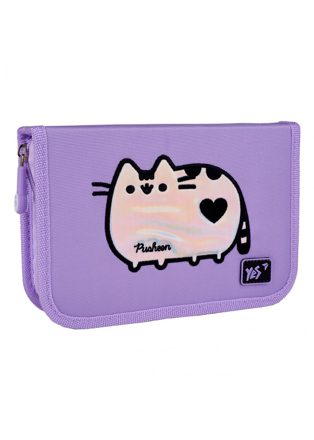 Пенал жесткий YES одинарный с двумя клапанами HP-04 Pusheen Shiny (533628)