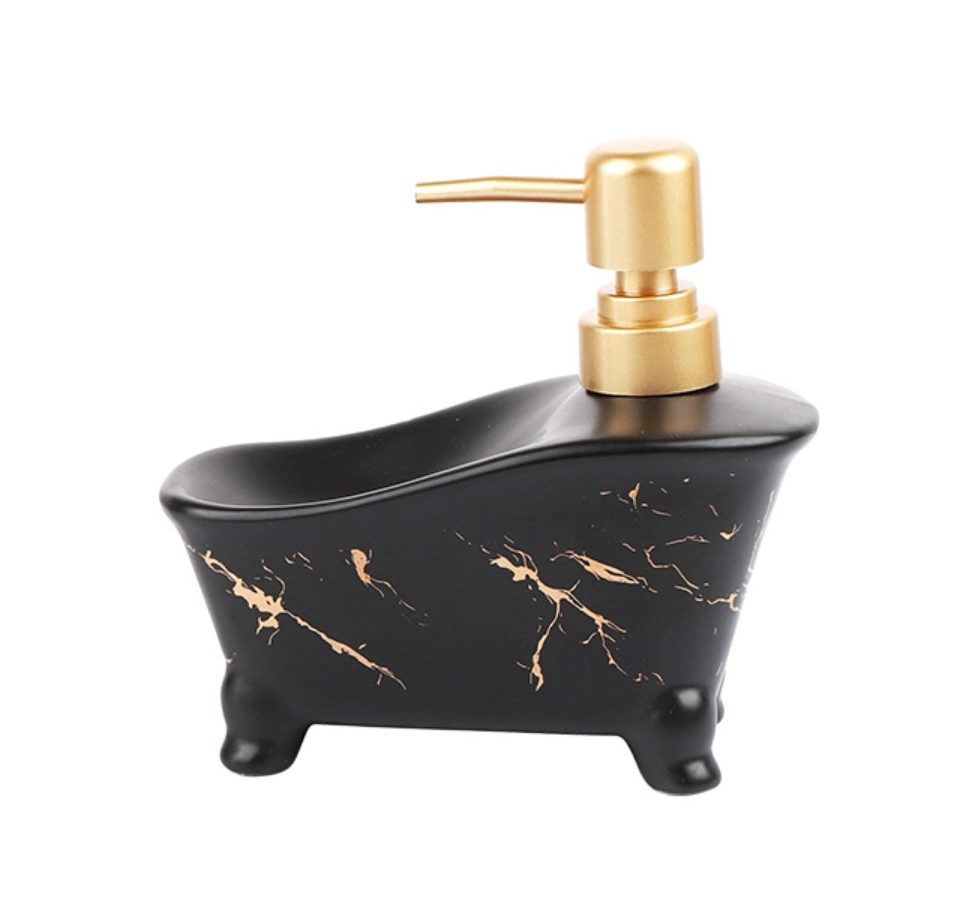 Дозатор для мыла с подставкой для мочалки Мрамор 11482 350 мл черный (4571192) - фото 1 Дозатор для мыла с подставкой для мочалки Мрамор 11482 350 мл черный (4571192) - фото 1