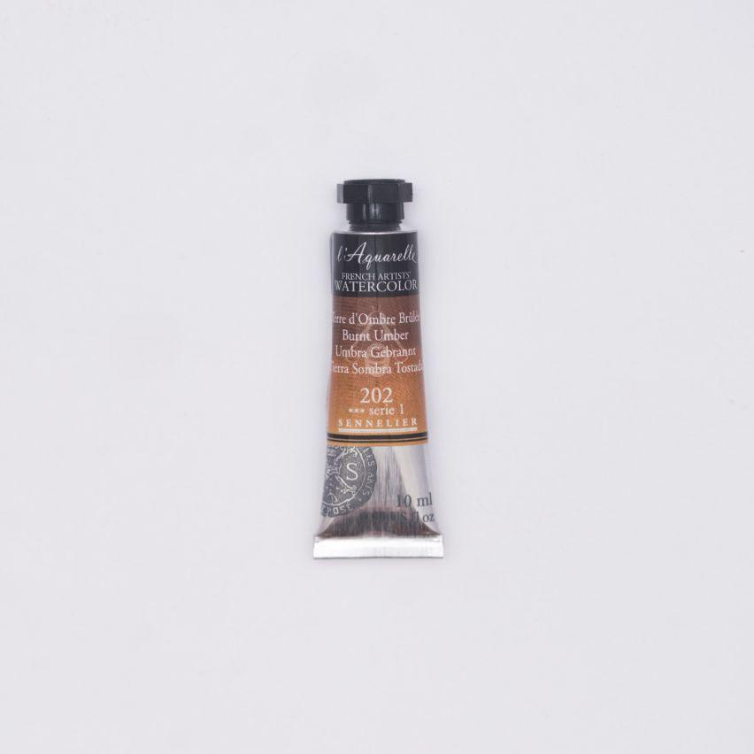 Акварель в тюбиках Sennelier L'Aquarelle S1 10 мл Burnt Umber