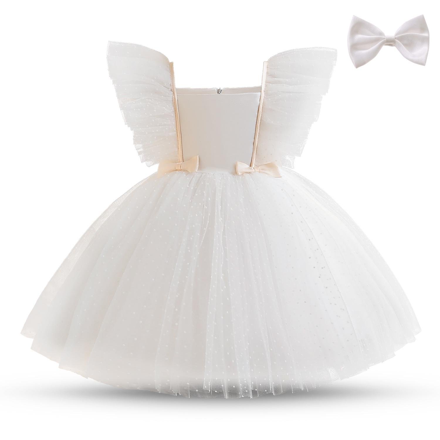 Сукня святкова пишна з фатіном Аманда на зріст 90 см Молочно-білий (11051010400)