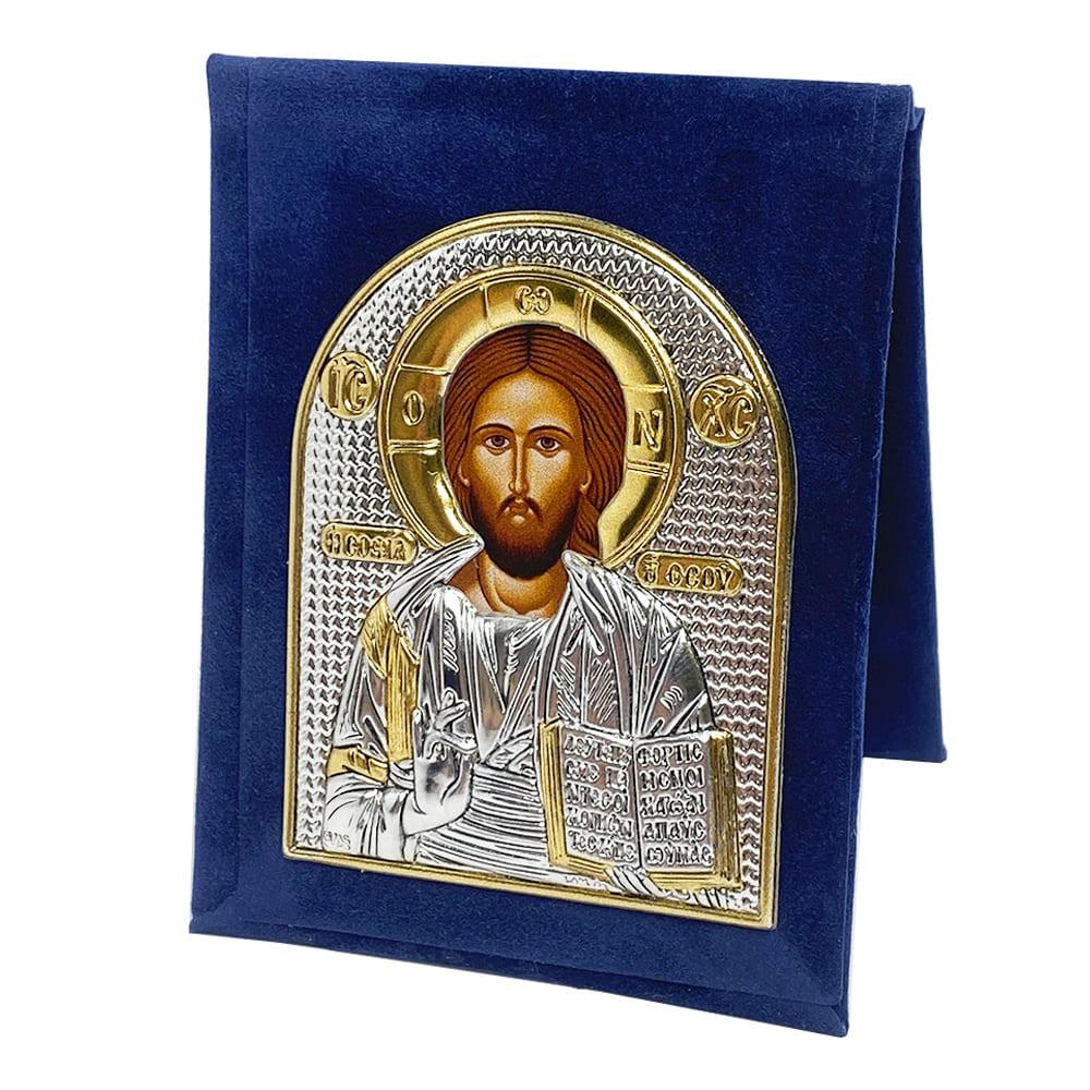 Ікона Спаситель кишенькова 9,5х7,5 см (EP2-001WAG/P)