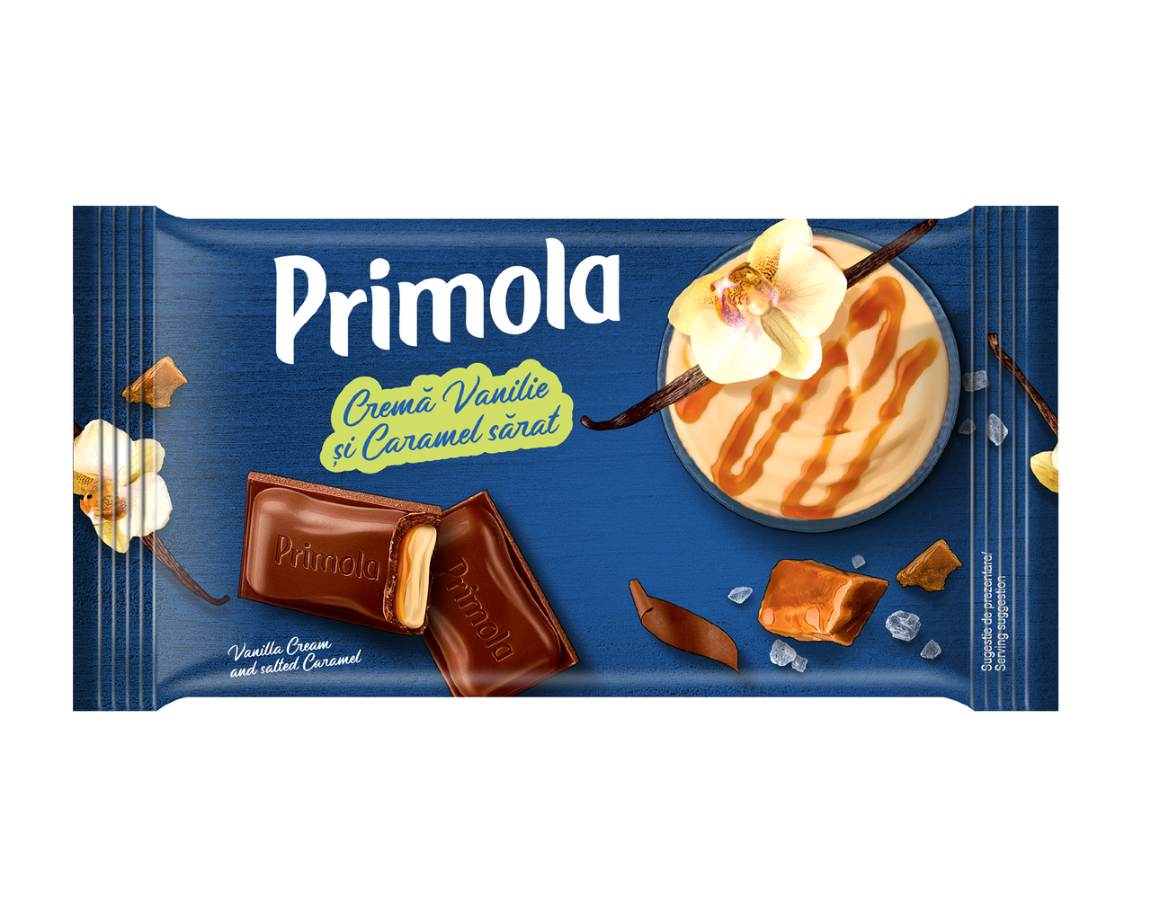 Шоколад Kandia Primola с соленой карамелью и ванилью 91,5 г (2877874484)