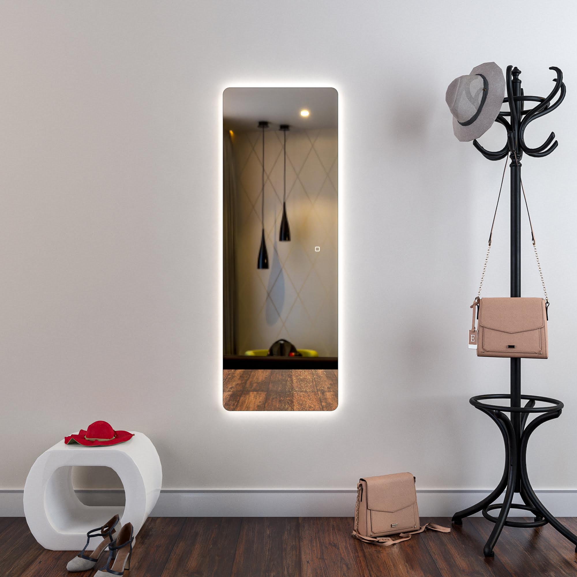 Зеркало Dim Dzerkal VILLETTA с LED-подсветкой + сенсорное управление + подогрев 80х70 см (1941)