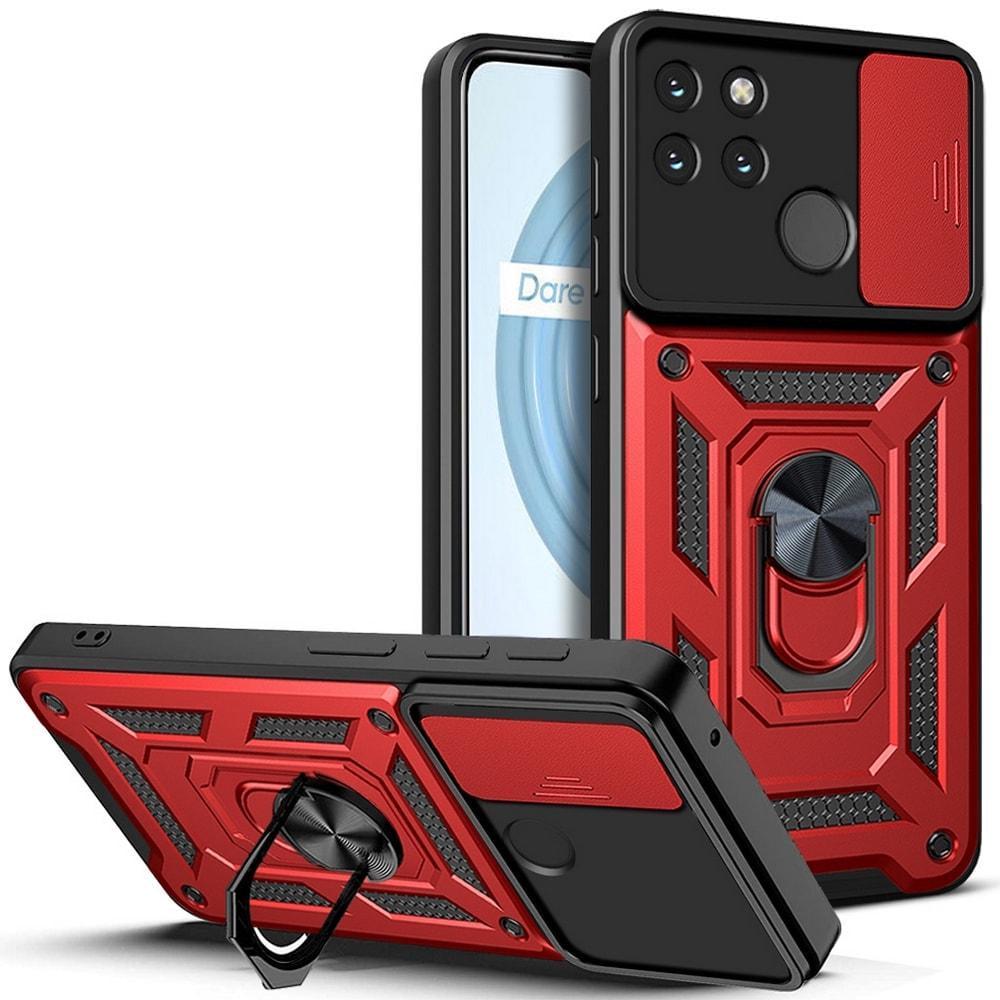 Чехол с защитой камеры 3DGuard Realme C25Y Red (32465-2D)