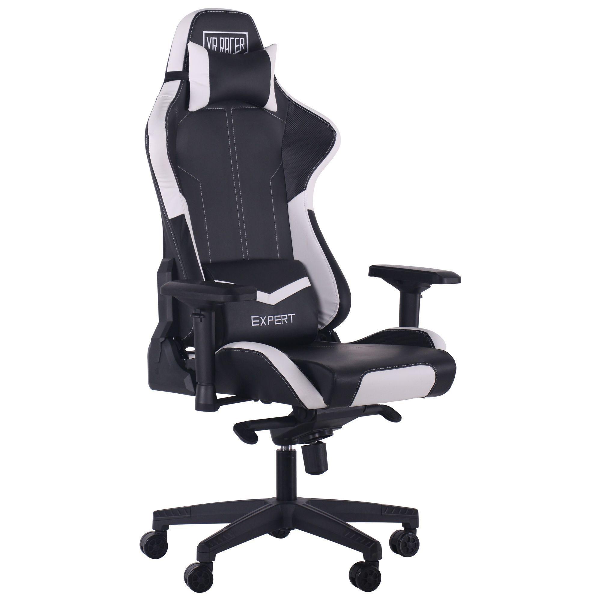 Кресло геймерское AMF Holding VR Racer Expert Mentor 1300+100х790х670 Черный/Белый