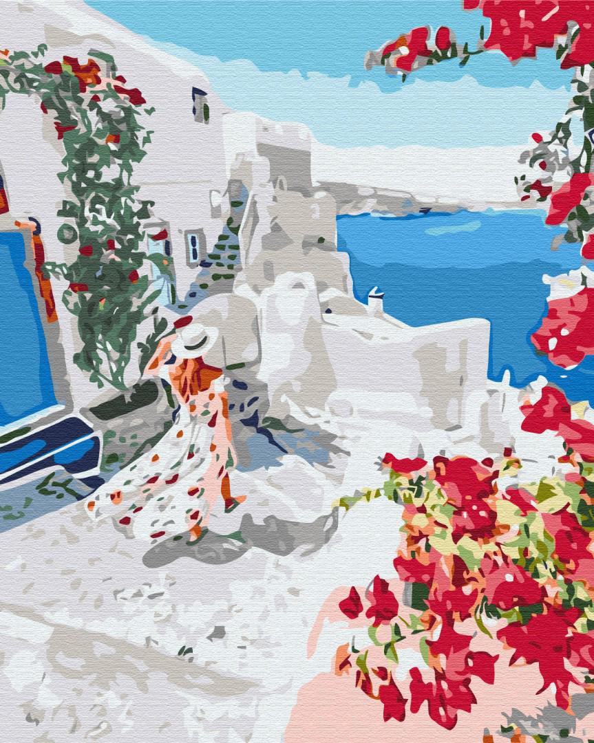 Картина по номерам Brushme Цветущая Греция 40x50 см (BS34836)