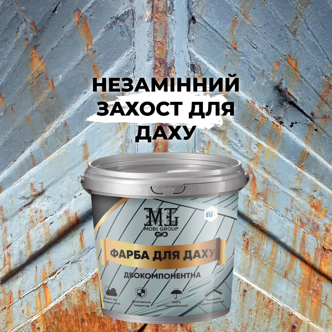 Фарба епоксидна для даху 1,1 кг 2к (22791555) - фото 4