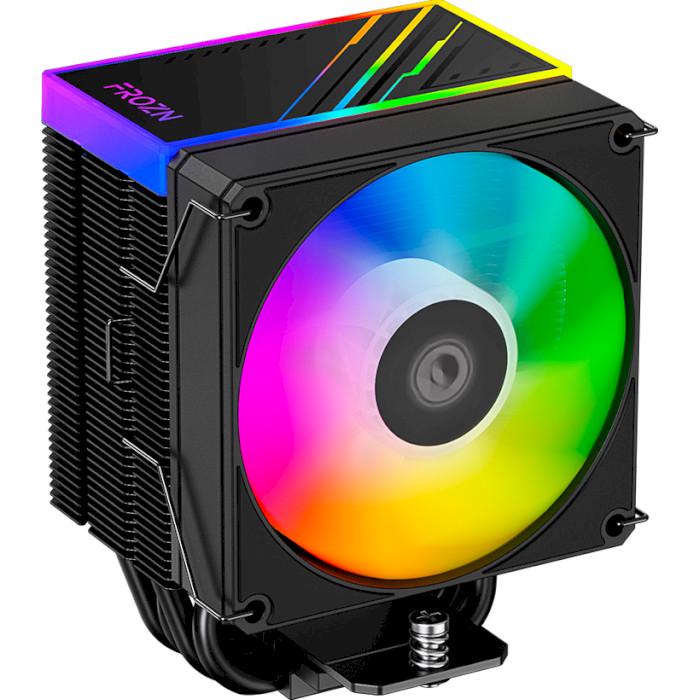 Кулер низкопрофильный ID-Cooling Frozn A400 ARGB с RGB-подсветкой 92 мм 180 Вт Черный (626355)