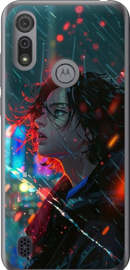 Чехол на Motorola E6i Ночные огни (6096u-2355-42517)