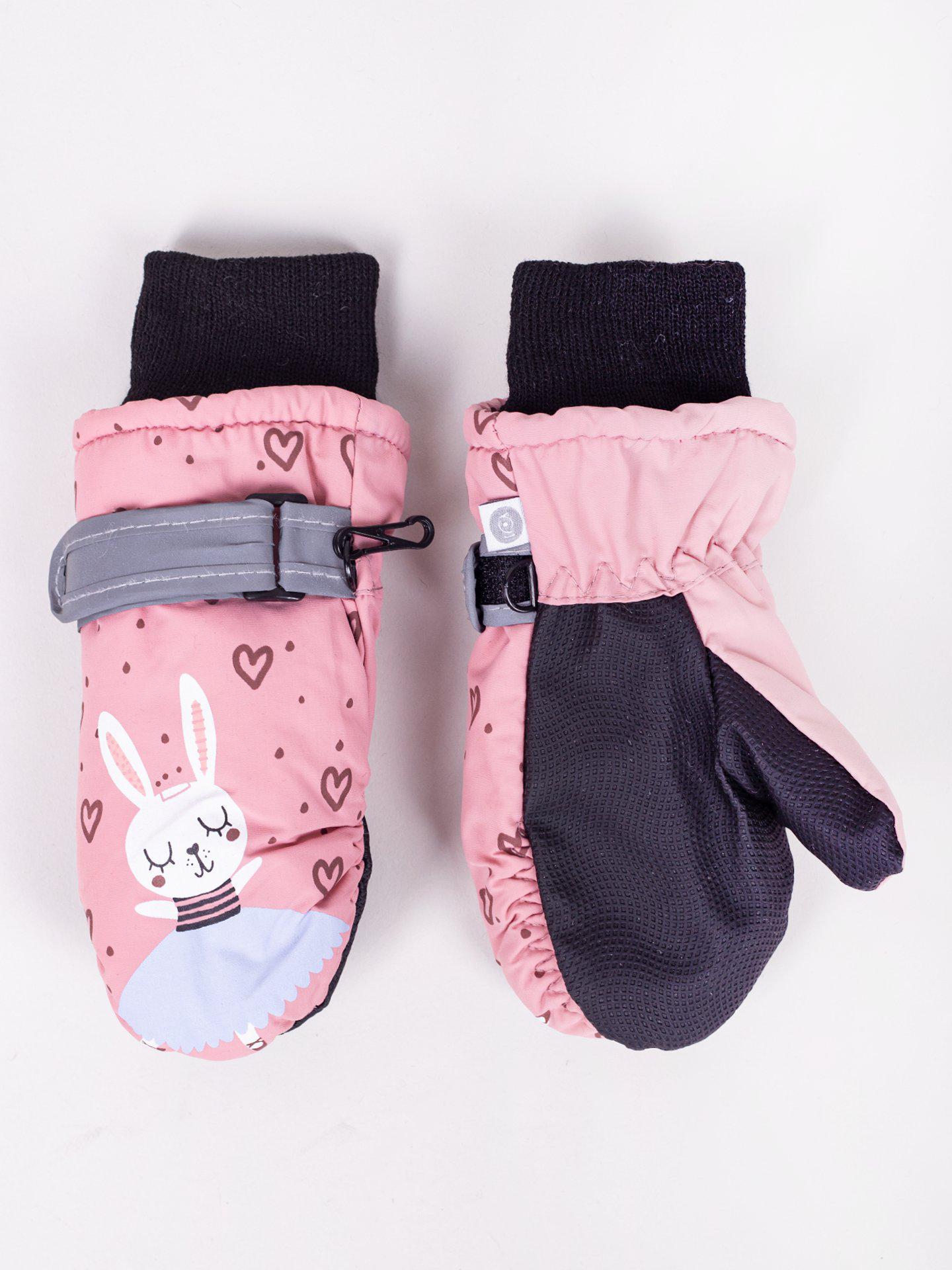 Перчатки детские YO REN-0204G Розовый