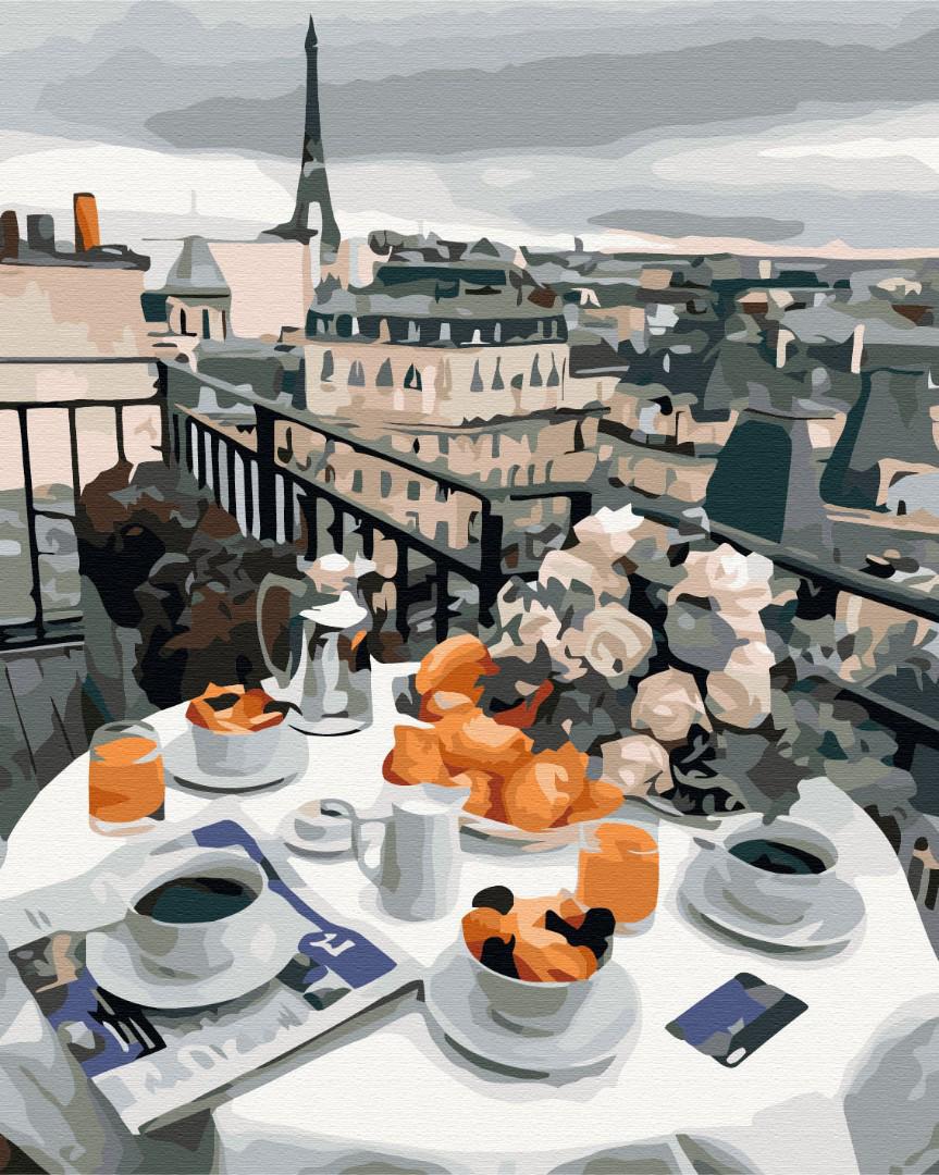 Картина по номерам Brushme Бизнес завтрак в Париже 40х50 см (BS27963) Картина по номерам Brushme Бизнес завтрак в Париже 40х50 см (BS27963)