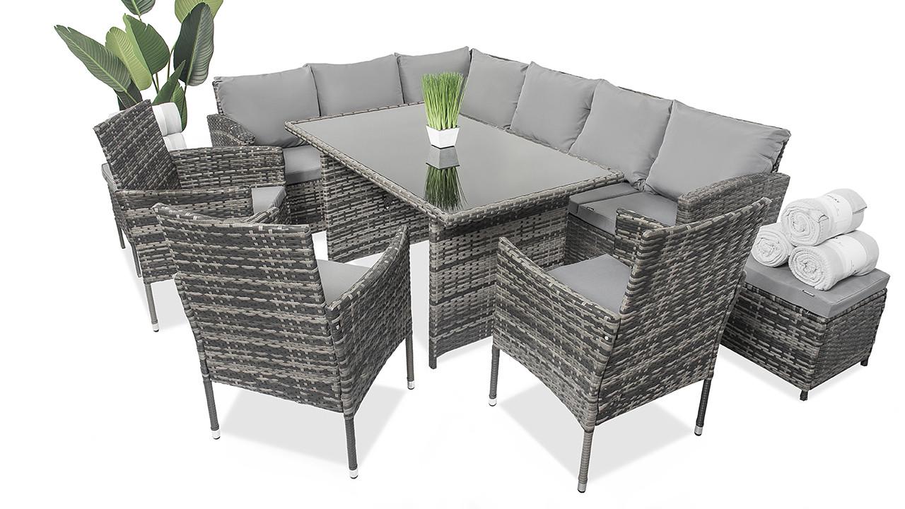 Набор садовой мебели Just Relax Marseille 3 SFS со стальным каркасом Grey