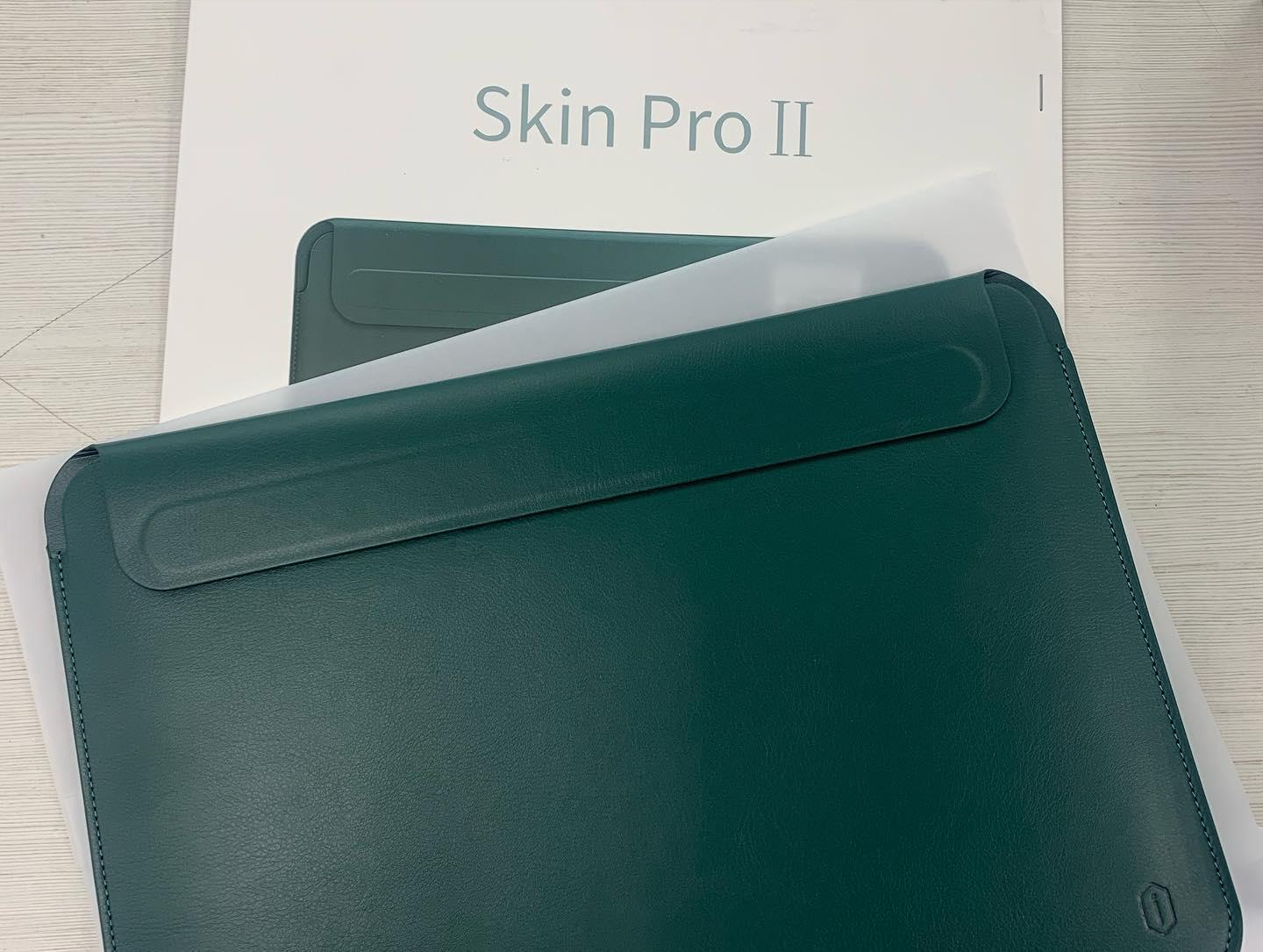 Чохол WIWU Skin Pro II Leather Sleeve Case для MacBook Pro 16 Forest Green - фото 2