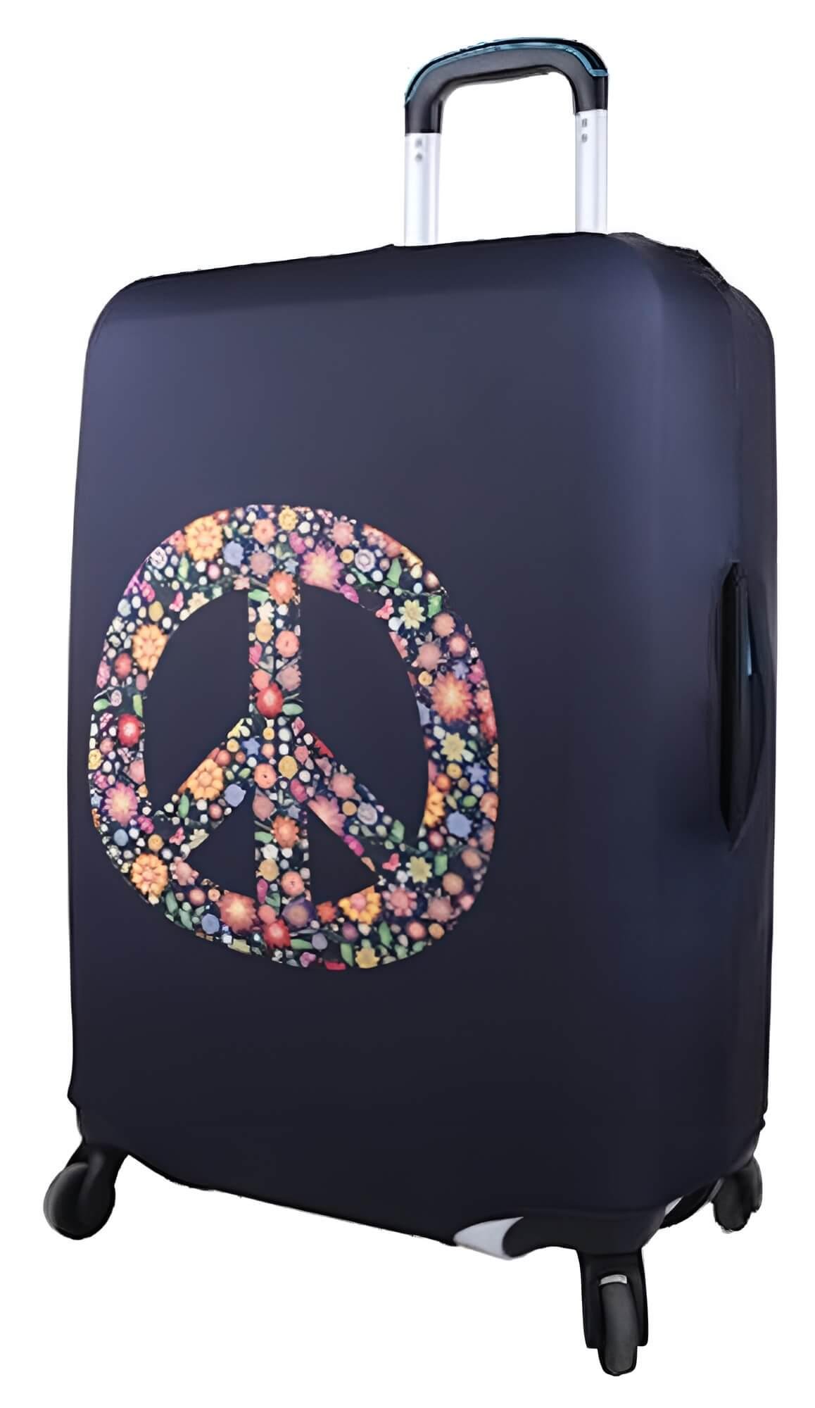 Чехол для чемодана Snowball Peace L Разноцветный (55576150736)