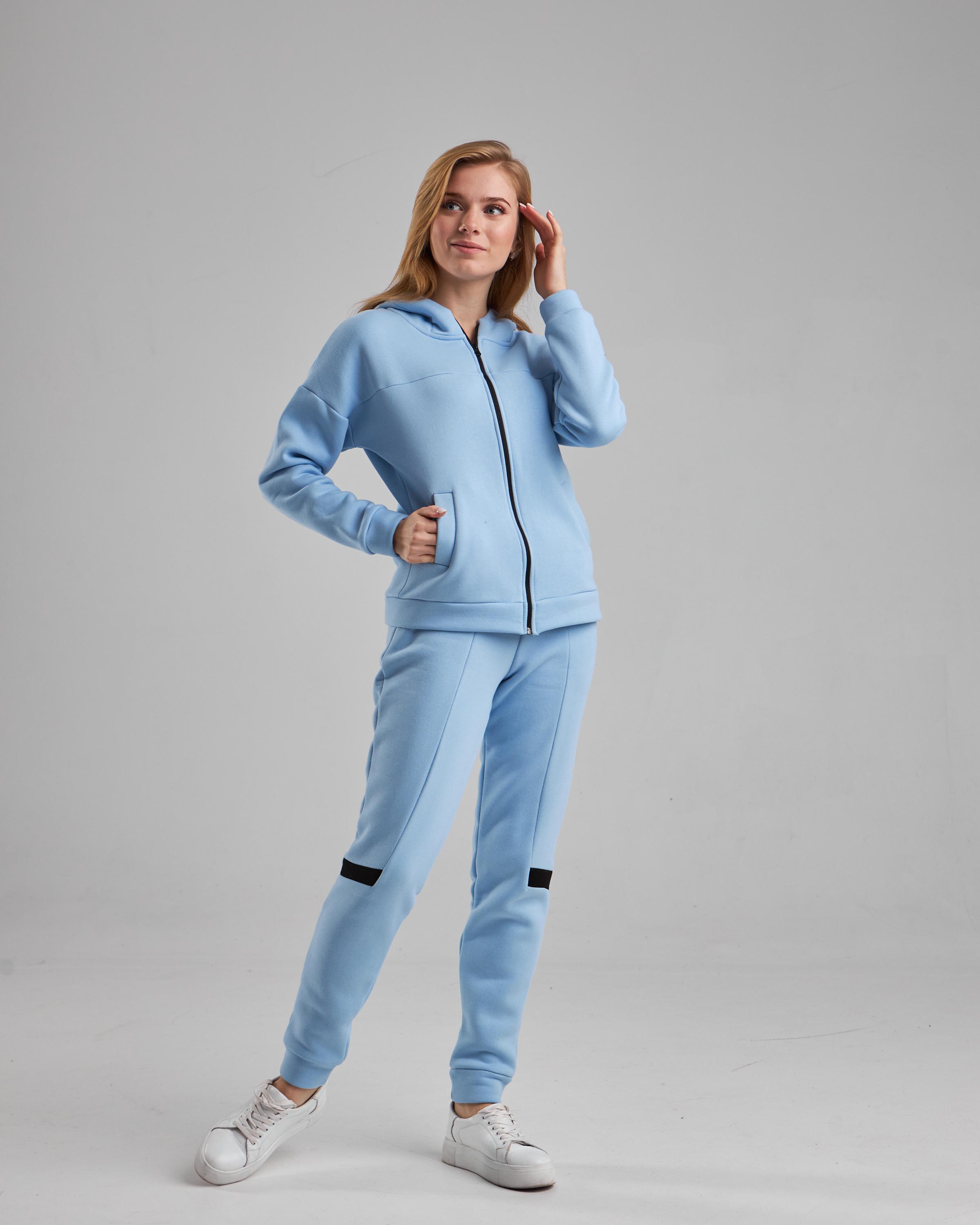 Спортивный костюм женский р. 46-48 Голубой (14605730) - фото 5 Спортивный костюм женский р. 46-48 Голубой (14605730) - фото 5