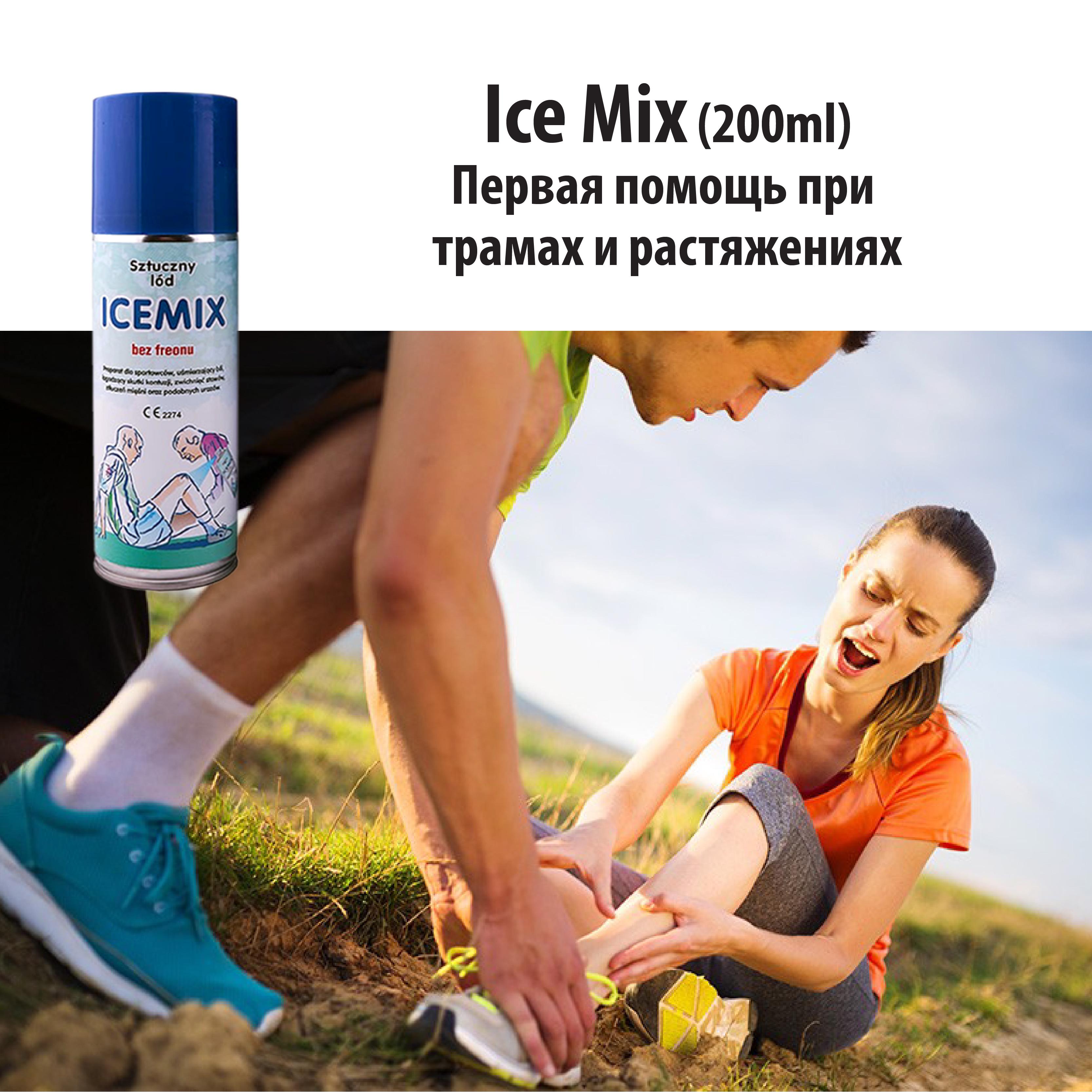 Спортивна заморозка-спрей Ice mix 200 мл при травмах/вивихах/переломах - фото 4