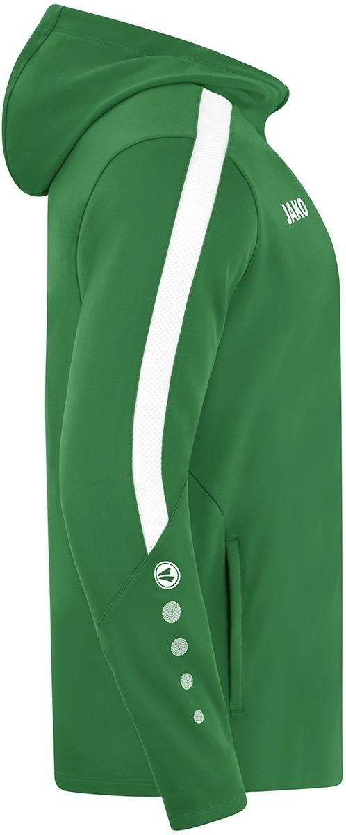 Олимпийка с капюшоном Jako POWER 6823-200 S Зелено-белый (44842-45) - фото 4 Олимпийка с капюшоном Jako POWER 6823-200 S Зелено-белый (44842-45) - фото 4