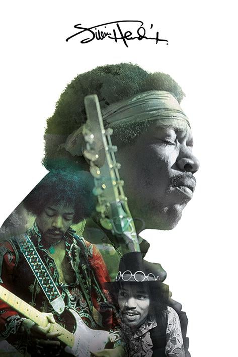 Постер плакат Джими Хендрикс/Jimi Hendrix Double Exposure 61x91,5 см