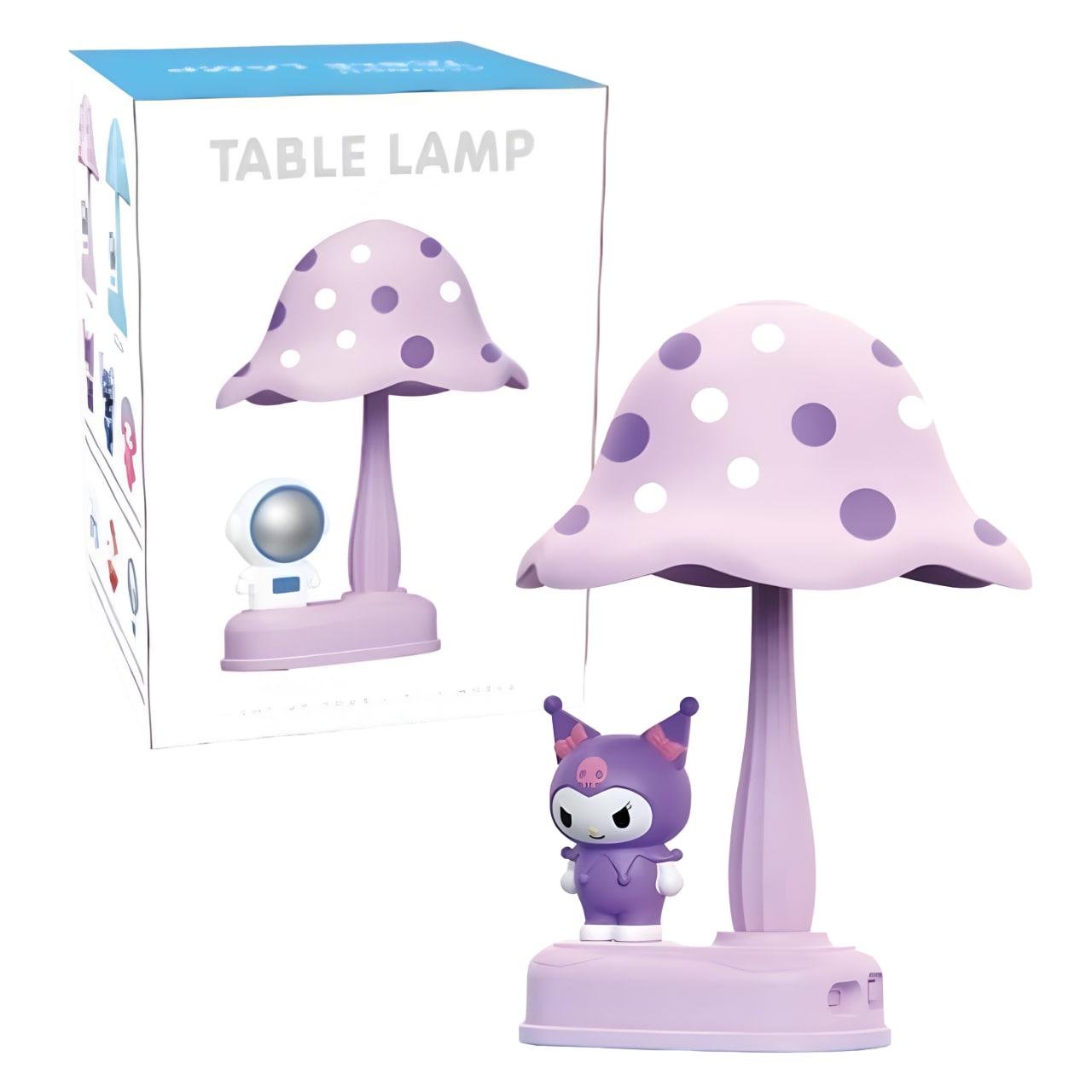 Настільна лампа Куромі грибочок Фіолетовий (339A) - фото 2 Настільна лампа Куромі грибочок Фіолетовий (339A) - фото 2