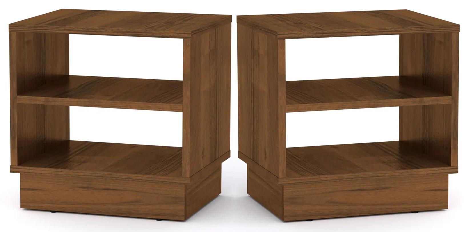 Тумба приліжкова комплект 2 шт. Компаніт ПКТ-7 Горіх еко (26655440)