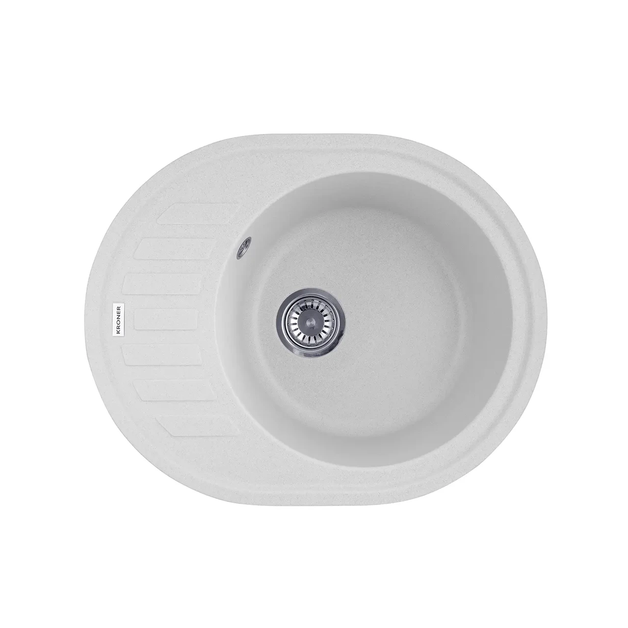 Мойка кухонная Kroner KRP Komposit COL Серый - фото 2 Мойка кухонная Kroner KRP Komposit COL Серый - фото 2
