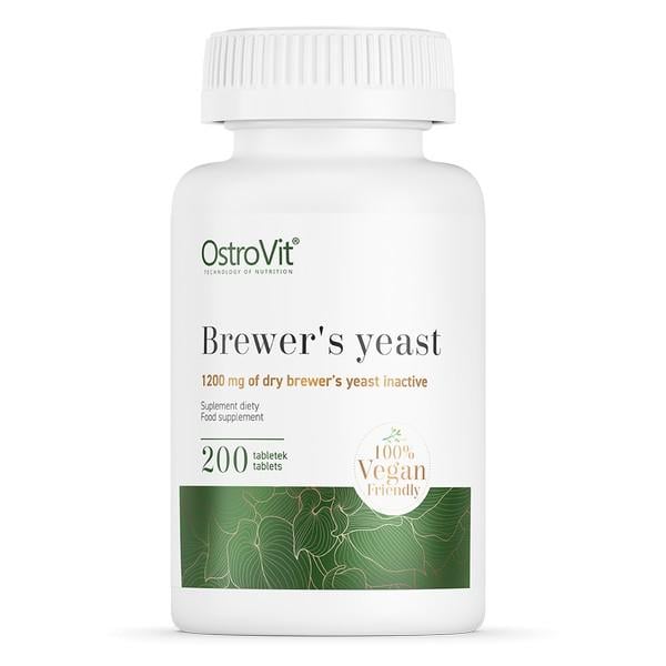Натуральная добавка OstroVit Brewer's Yeast 200 таблеток