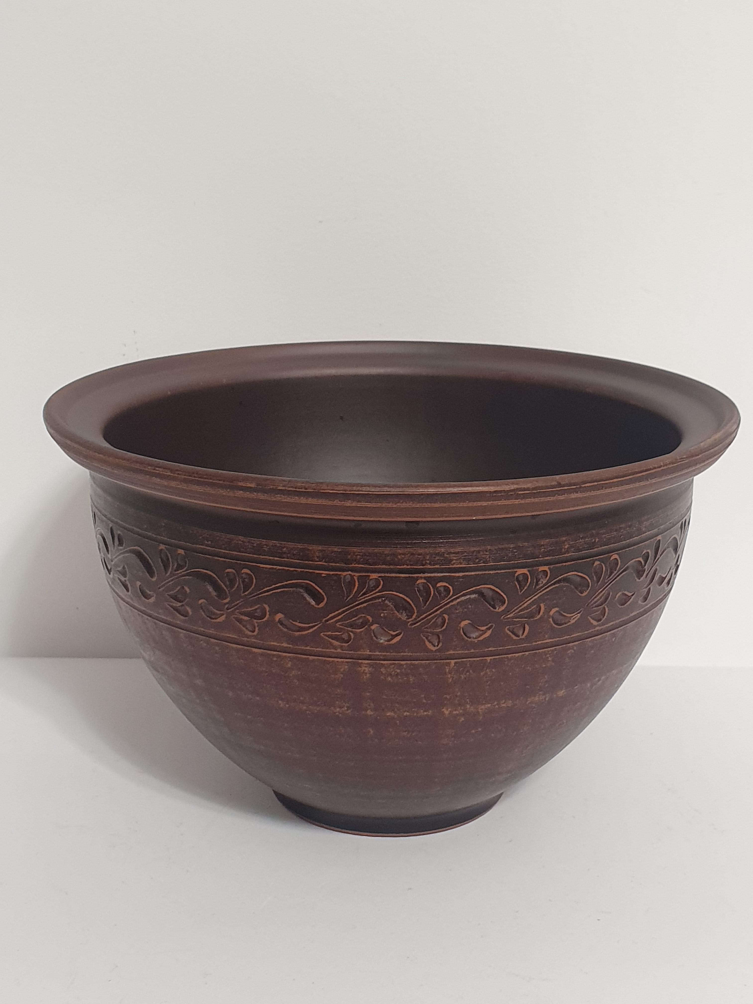 Миска Макитра из красной глины (3951)