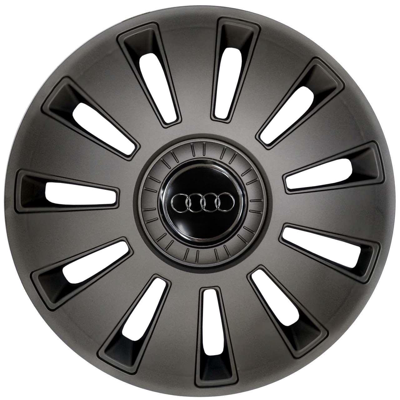 Колпаки колесные R15 AUDI 4 шт. Графитовый (R15AUDI-g)