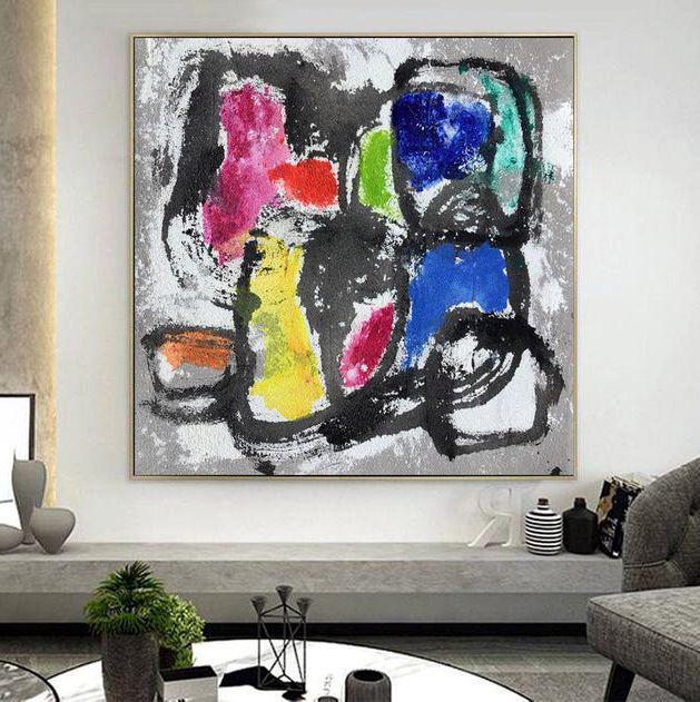 Картина на холсте ArtSale Абстракция 70х70 см abst0082