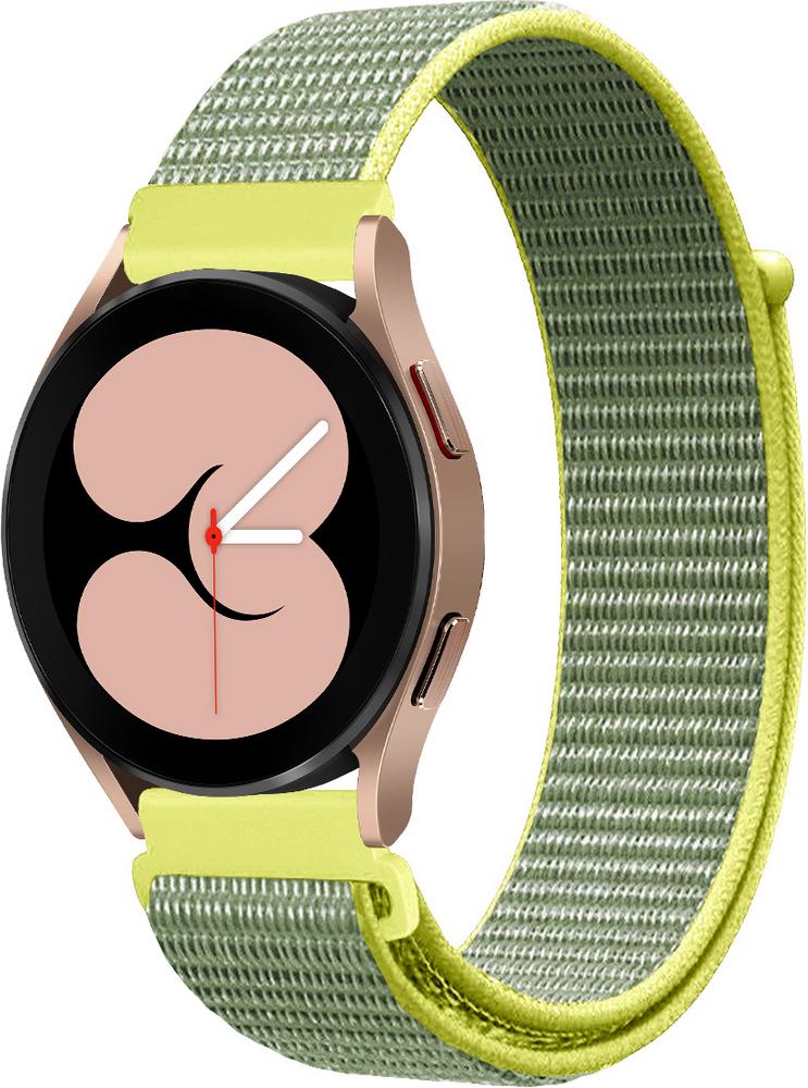 Ремешок нейлоновый Sport Loop для Galaxy Watch 4 40 мм Gray/Yellow (25451-63)