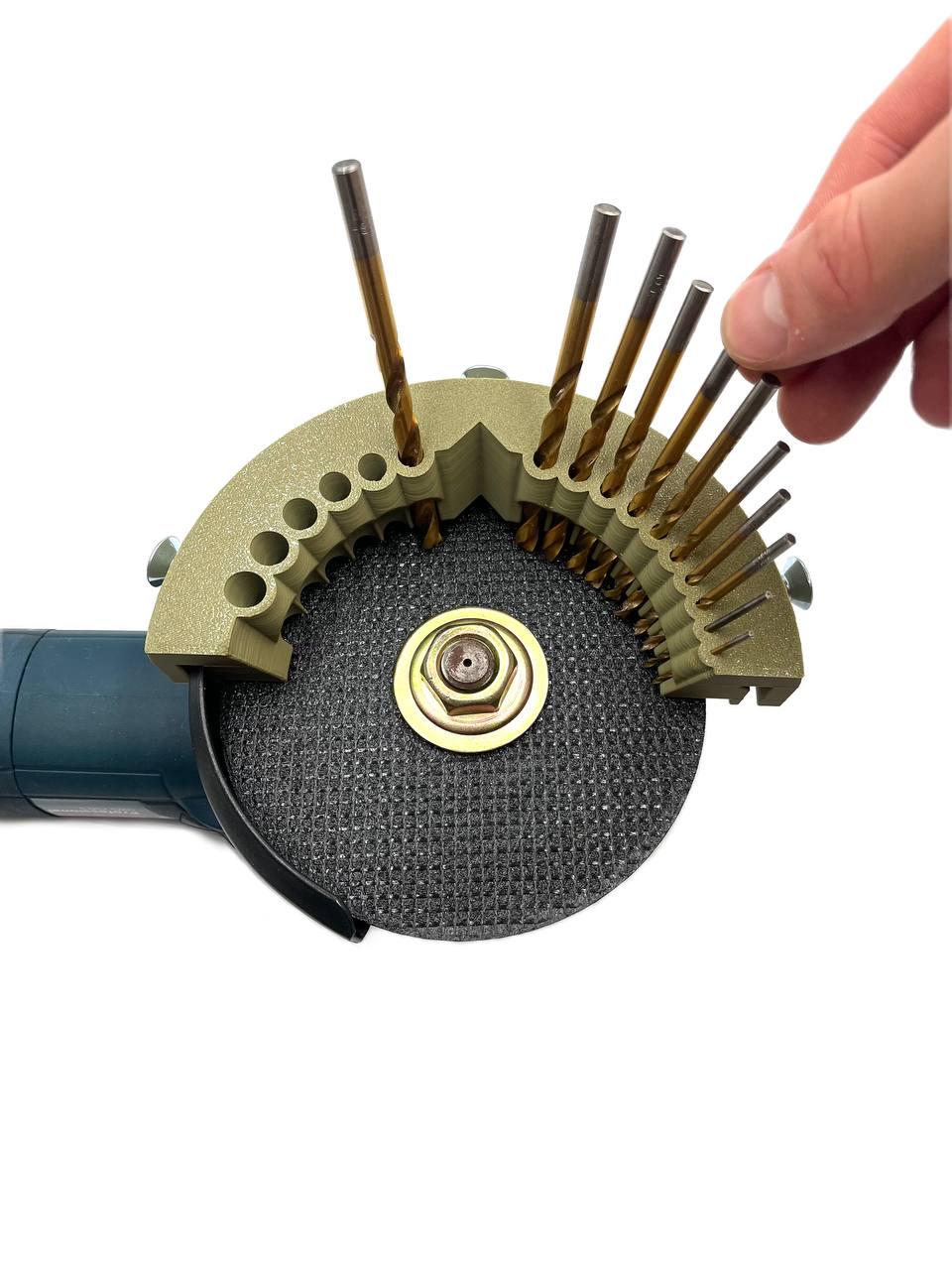 Насадка для заточки сверл для угловой шлифовальной машины 125 мм - фото 2 Насадка для заточки сверл для угловой шлифовальной машины 125 мм - фото 2
