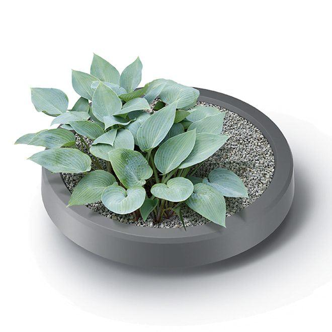 Горшок пластиковый Flora MAZE CAP 60 см Серый (93291)