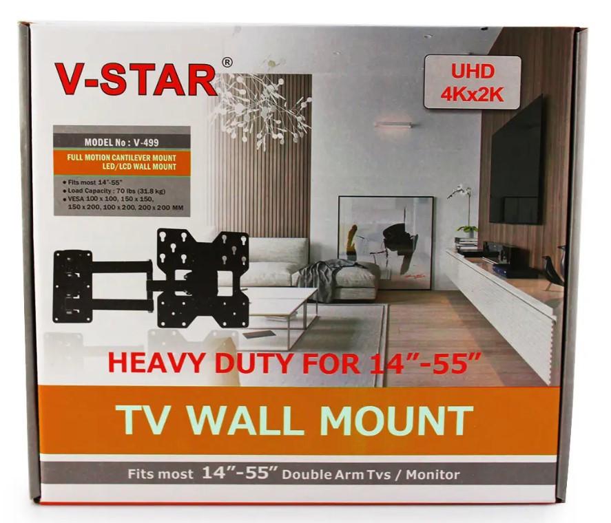 Крепление для телевизора V-Star 14-55" V-499/8084 Black (f2bacc12) - фото 3