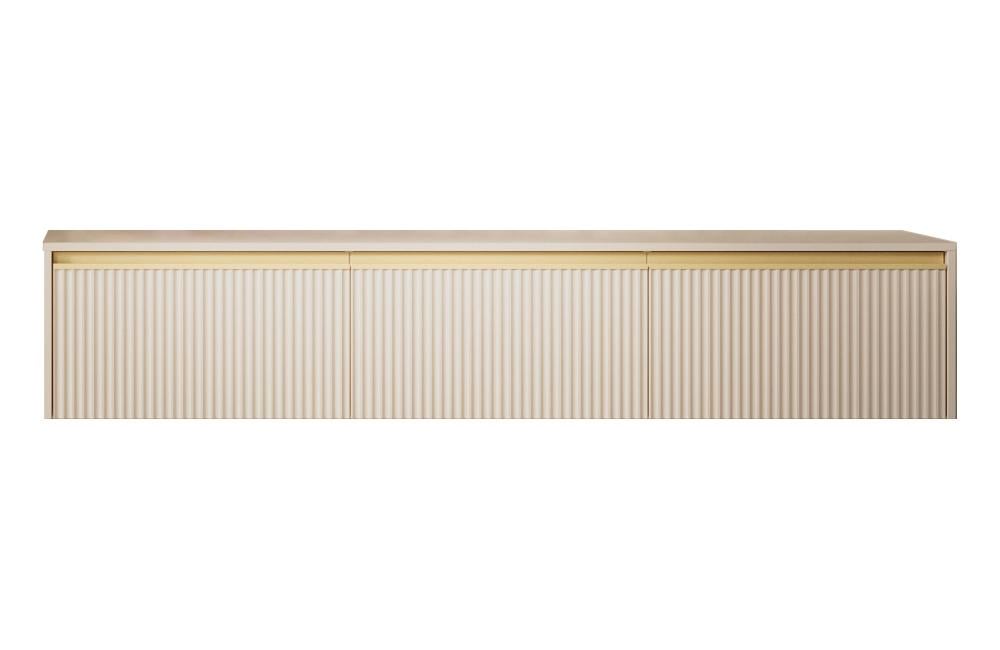 Тумба под телевизор Madlen 181,5 см Beige ribbed (16150) Тумба под телевизор Madlen 181,5 см Beige ribbed (16150)