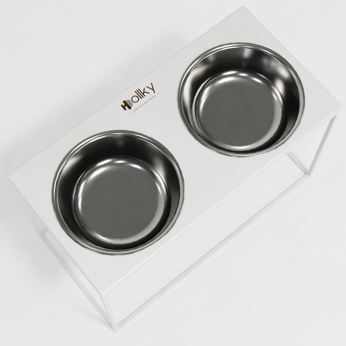 Миски на подставке для очень больших собак Hollky Base XXL40 2х2,8 л (BXXL40-643240-WHWH) - фото 8 Миски на подставке для очень больших собак Hollky Base XXL40 2х2,8 л (BXXL40-643240-WHWH) - фото 8