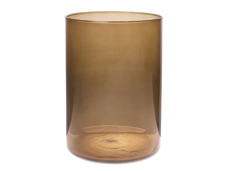 Ваза стеклянная Lefard Essentials Cylinder topaz h 25 см d 18 см Коричневый (804-083)