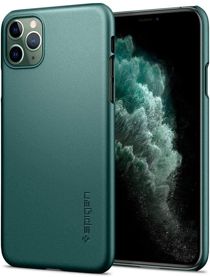 Чехол накладка Spigen Thin Fit Case for iPhone 11 Pro Max, Midnight Green (ACS00410)