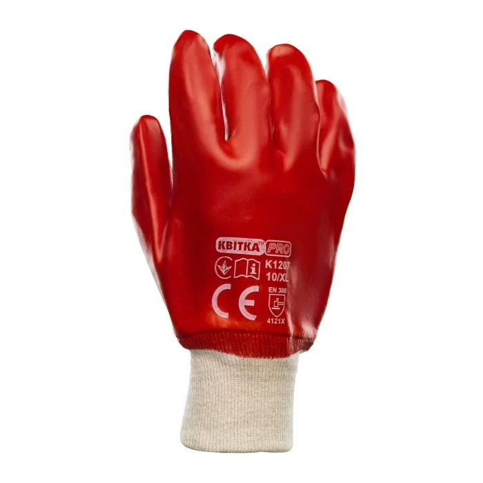 Перчатки бензомаслостойкие КВИТКА PRO Industrial с ПВХ покрытием 270 мм (110-1207-10-IND) Перчатки бензомаслостойкие КВИТКА PRO Industrial с ПВХ покрытием 270 мм (110-1207-10-IND)