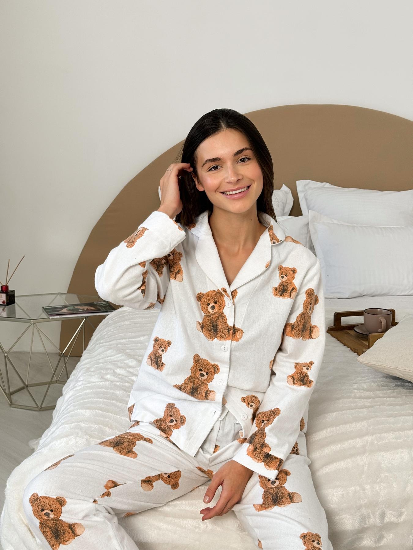 Піжама жіноча COSY Тедді сорочка і штани XL (F46P) - фото 6