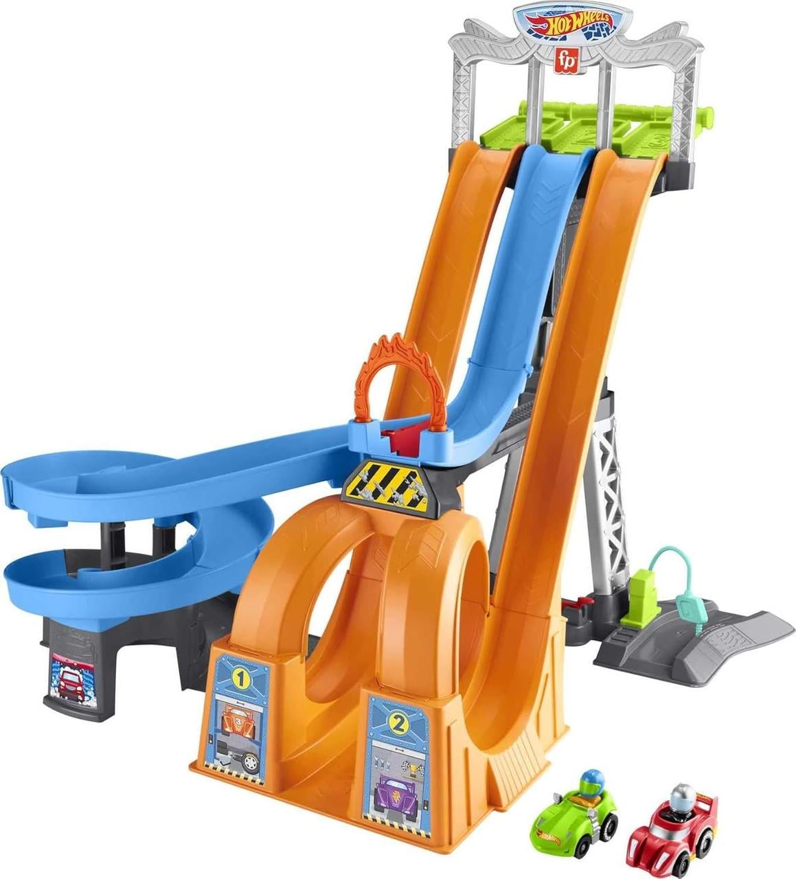 Игровой набор Хот Вилс Fisher-Price Little People Hot Wheels Racing Loops Tower HFG46
