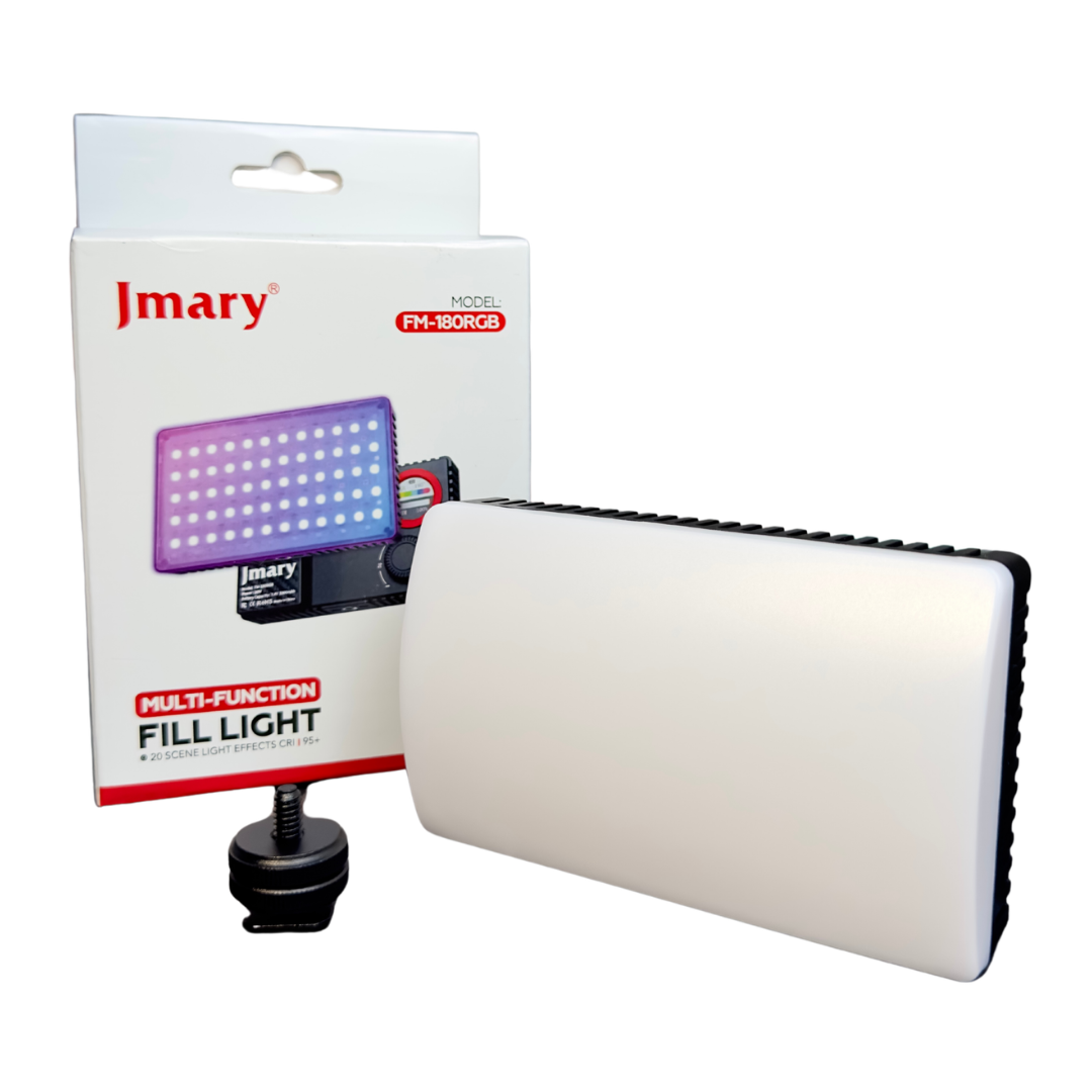 Освещение для фото/видео съемки портативное Jmary RGB LED постоянный накамерный свет (FM-180RGB)