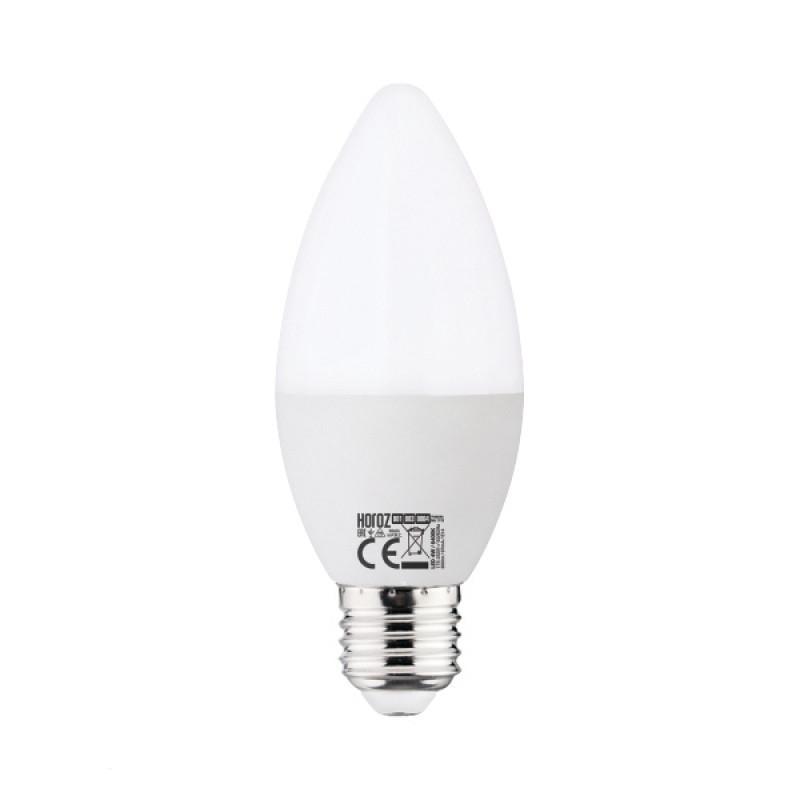 Світлодіодна лампа-свічка HOROZ ELECTRIC SMD 8W 6400K E27 800 Lm 175-250V (001-003-0008-041) Світлодіодна лампа-свічка HOROZ ELECTRIC SMD 8W 6400K E27 800 Lm 175-250V (001-003-0008-041)
