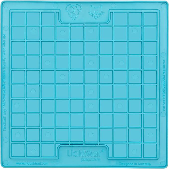 Килимок-антистрес лизальний для собак LickiMat Playdate Turquoise - фото 2 Килимок-антистрес лизальний для собак LickiMat Playdate Turquoise - фото 2