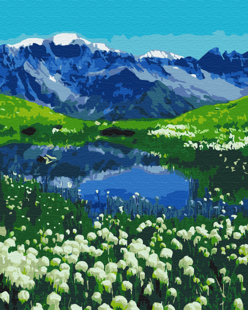 Картина по номерам Brushme Альпийские луга 40x50 см (PBS39458)