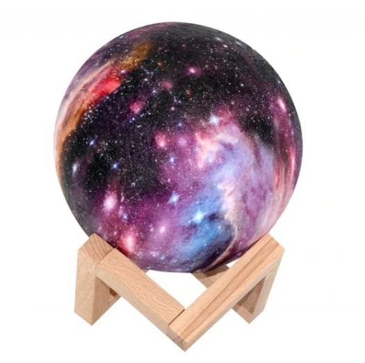 Ночник-лампа в виде космоса 3D 12 см (10174)