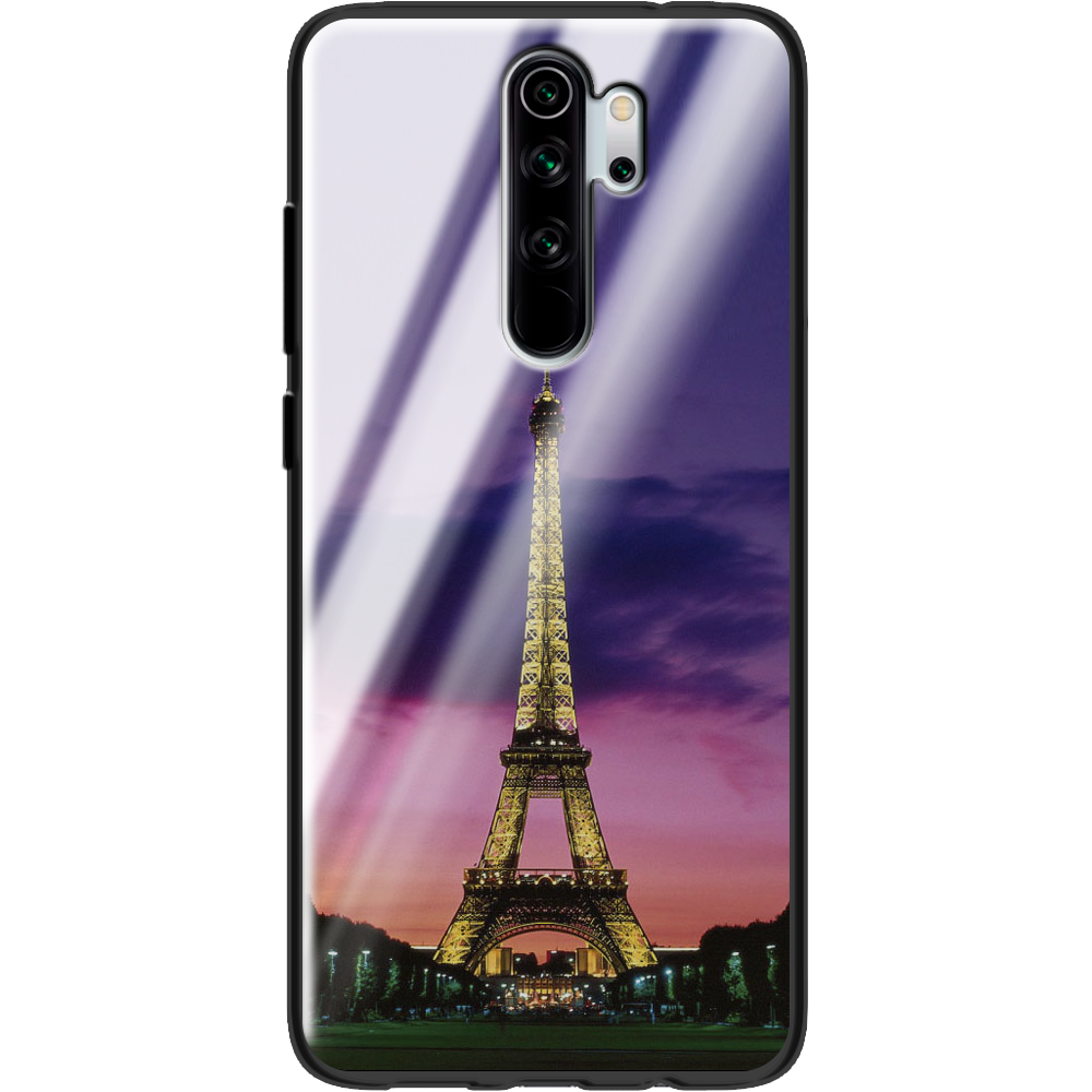 Чехол Boxface Xiaomi Redmi Note 8 Pro Полночь в Париже Черный силикон со стеклом (38222-up964-38352)