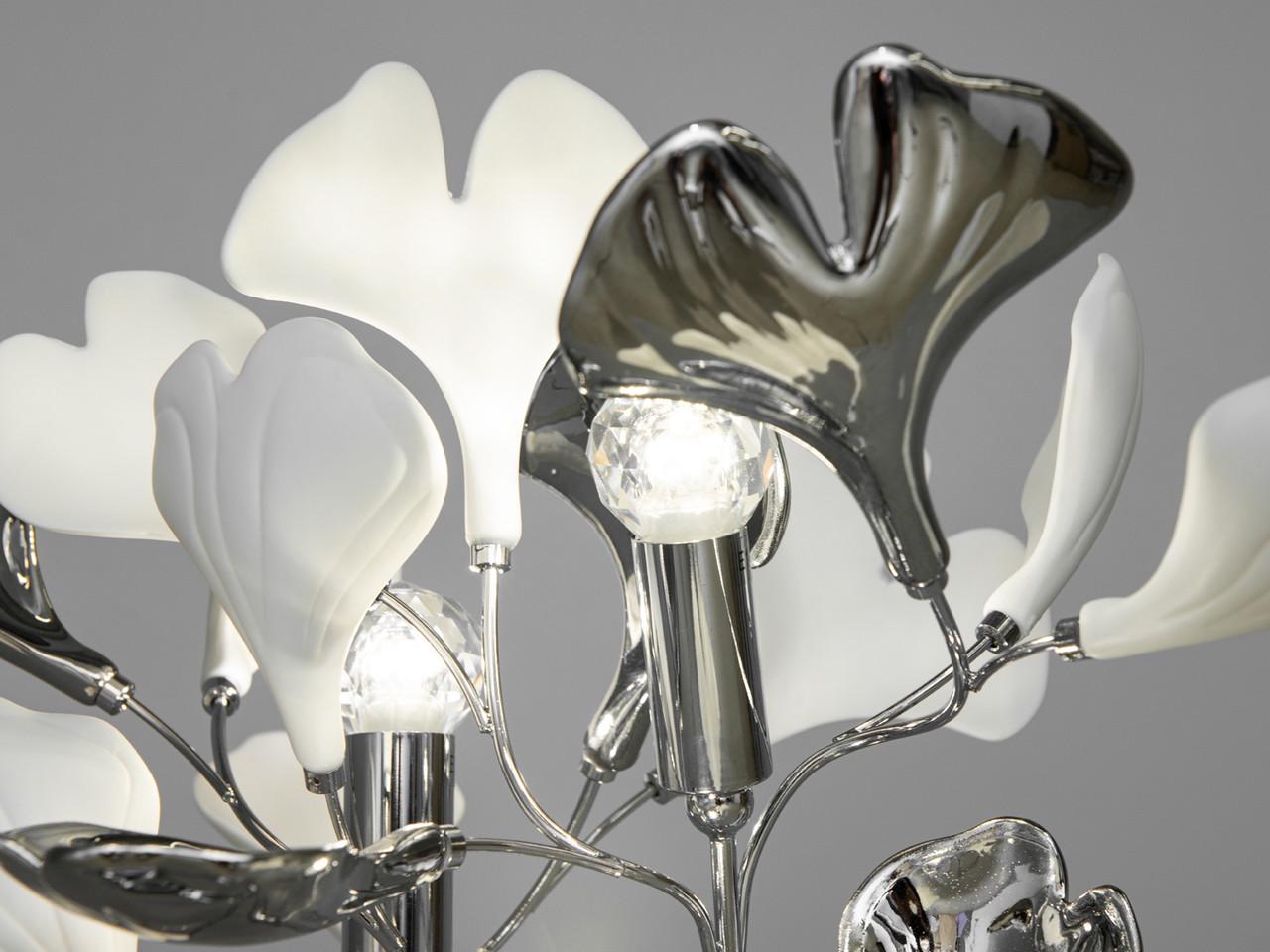 Настільна лампа з керамічними елементами на 3 лампи Хром (7161-3THR-LS) - фото 8