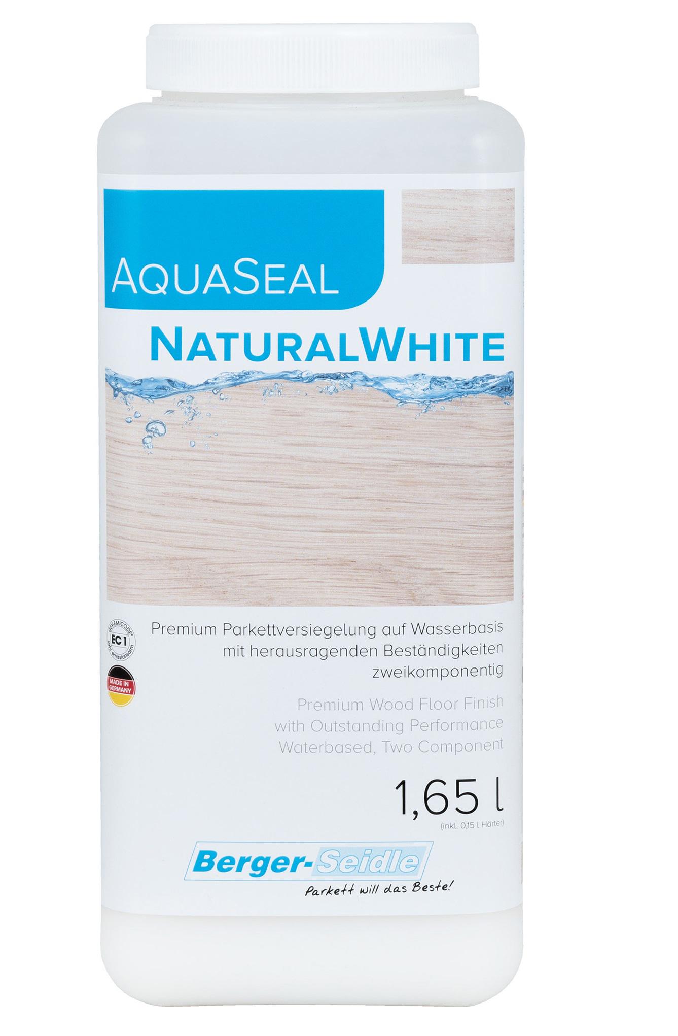 Лак двокомпонентний поліуретановий на водній основі Berger AquaSeal Naturalwhite 1,65 л